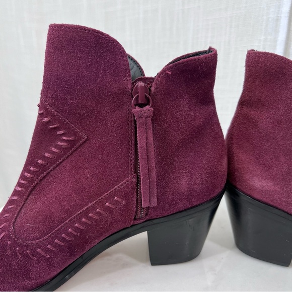 Rebecca Minkoff Suede Lulu Western Boho Ankle Boots Booties Size 6 - Picture 9 of 9